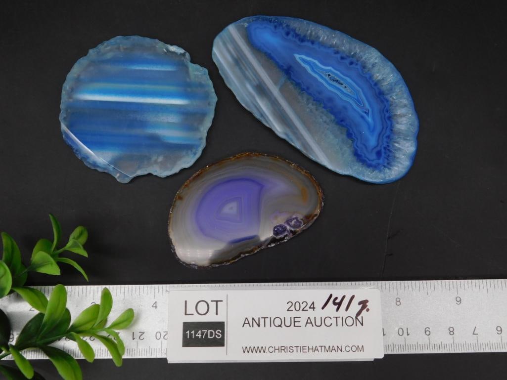 AGATE SLICES ROCK STONE LAPIDARY SPECIMEN - 2