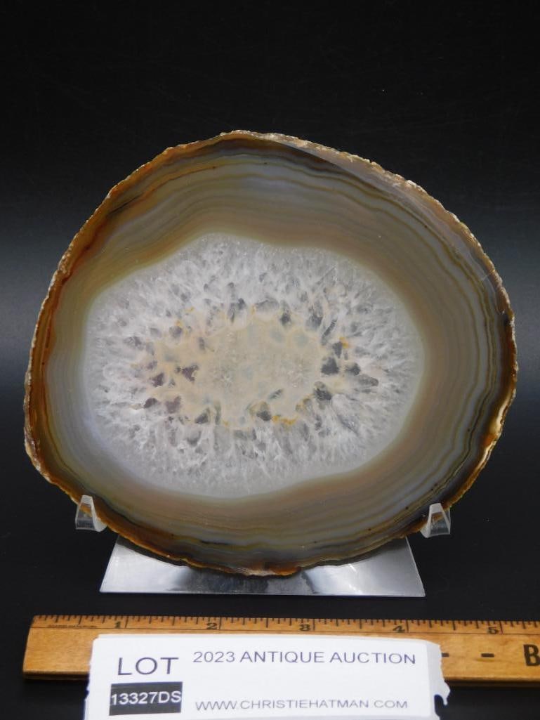 AGATE SLICE ROCK STONE LAPIDARY SPECIMEN - 2