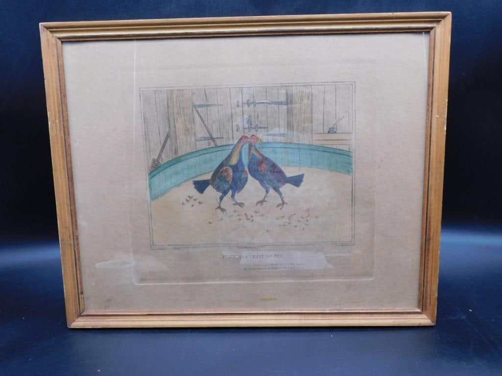 18X12 FRAMED PICTURE VINTAGE ANTIQUE COLLECTIBLE: 18X12 FRAMED PICTURE VINTAGE ANTIQUE COLLECTIBLE