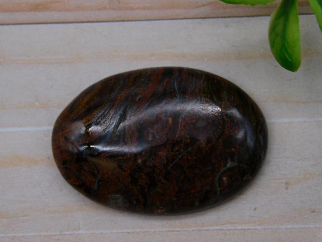 PIETERSITE CABOCHON ROCK STONE LAPIDARY SPECIMEN: PIETERSITE CABOCHON ROCK STONE LAPIDARY SPECIMEN