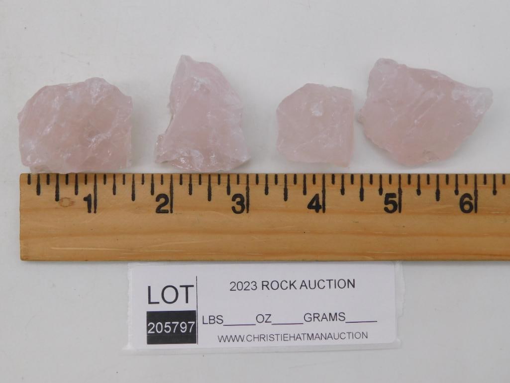 ROSE QUARTZ ROCK STONE LAPIDARY SPECIMEN - 2