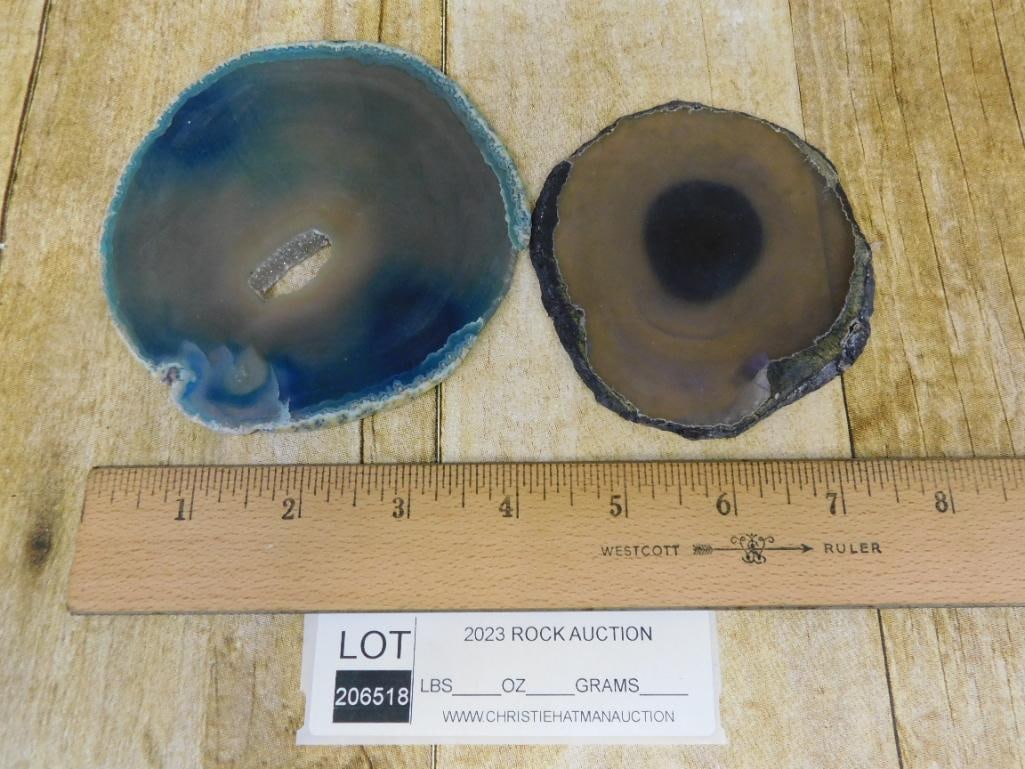 AGATE SLICES ROCK STONE LAPIDARY SPECIMEN - 2