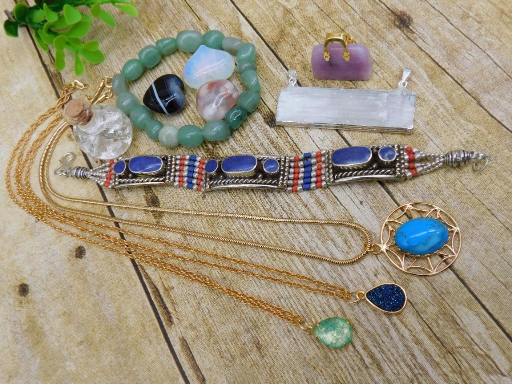 MIXED LOT ROCK STONE LAPIDARY SPECIMEN: MIXED LOT ROCK STONE LAPIDARY SPECIMEN