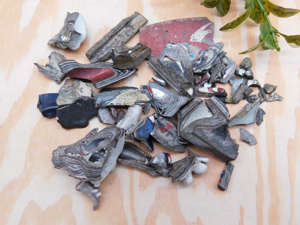 FORDITE MOTOR CITY AGATE ROCK STONE LAPIDARY SPECIMEN: FORDITE MOTOR CITY AGATE ROCK STONE LAPIDARY SPECIMEN