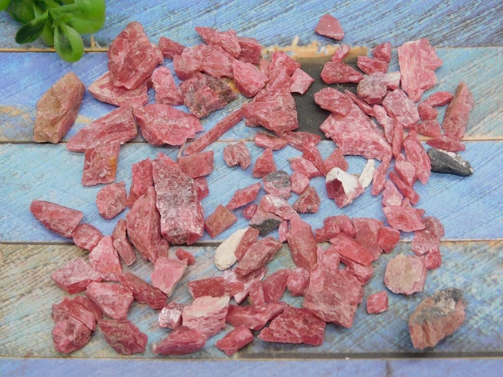 GEM RHODONITE ROCK STONE LAPIDARY SPECIMEN: GEM RHODONITE ROCK STONE LAPIDARY SPECIMEN