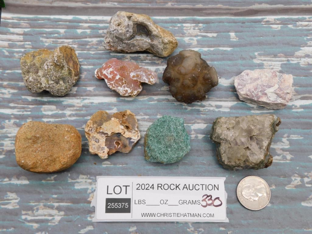 MIXED ROUGH ROCK STONE LAPIDARY SPECIMEN - 2