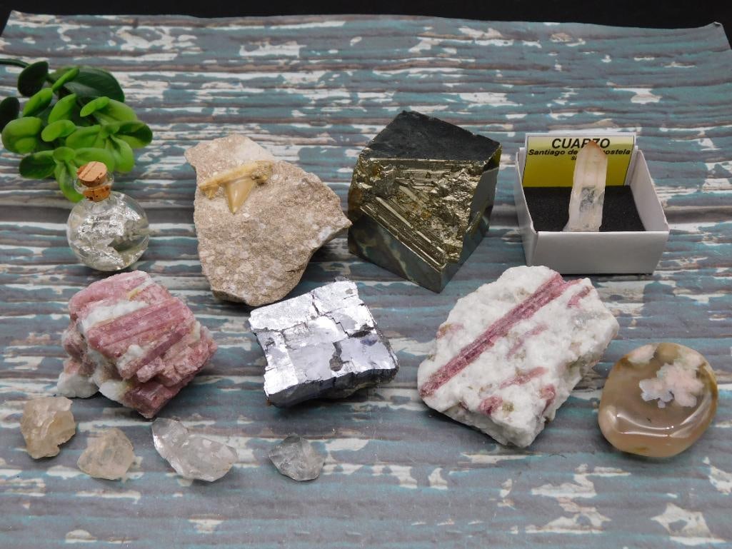 MIXED LOT ROCK STONE LAPIDARY SPECIMEN: MIXED LOT ROCK STONE LAPIDARY SPECIMEN