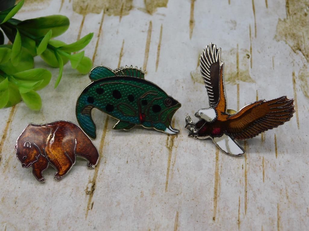 ENAMEL PINS MIXED ANIMALS: ENAMEL PINS MIXED ANIMALS