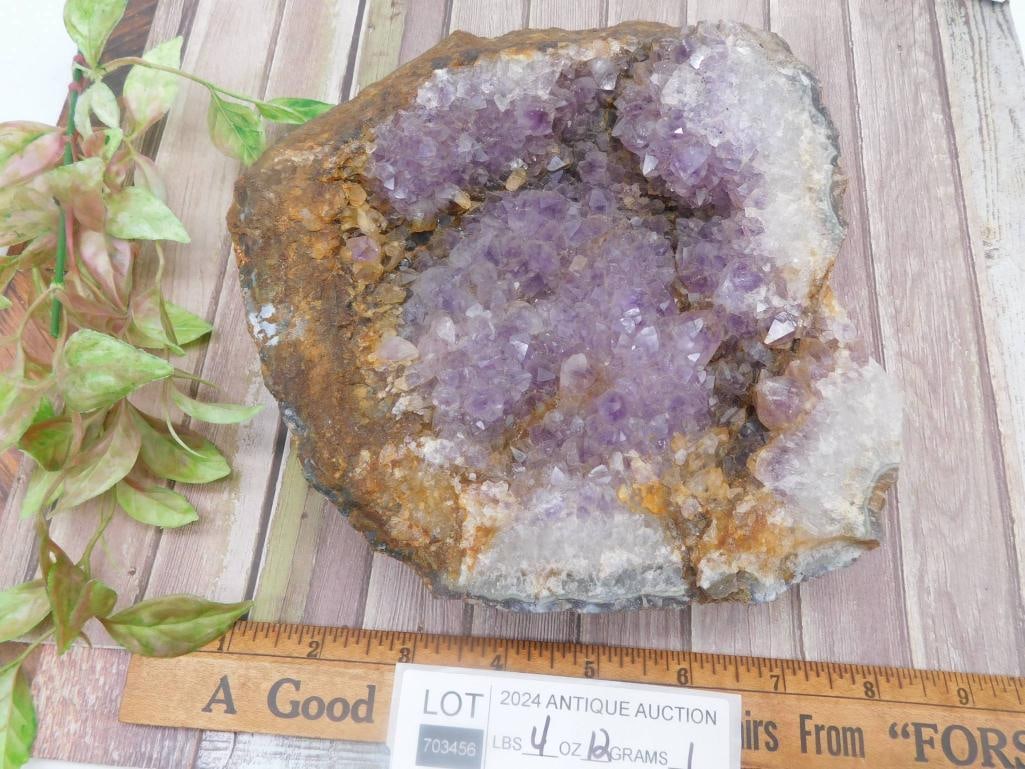 Natural Amethyst Geode Cluster Specimen