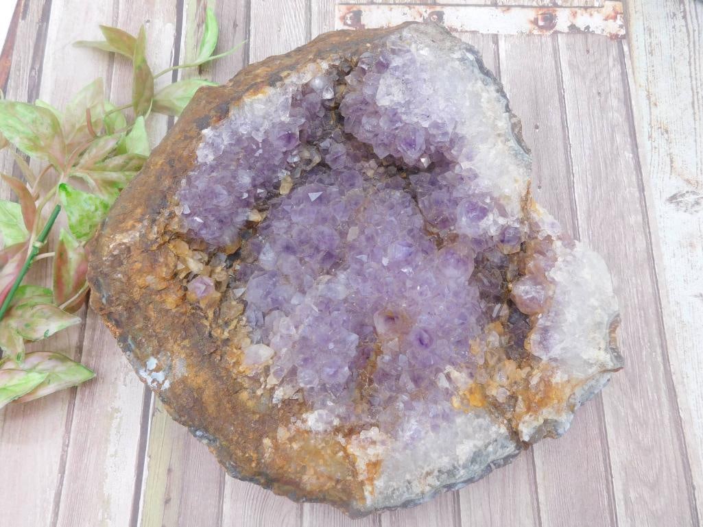 Natural Amethyst Geode Cluster Specimen - 2