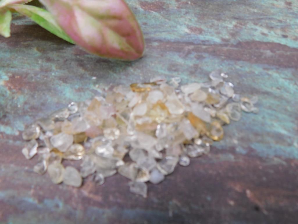 Collection of Small Polished Gemstone Chips: Collection of Small Polished Gemstone Chips