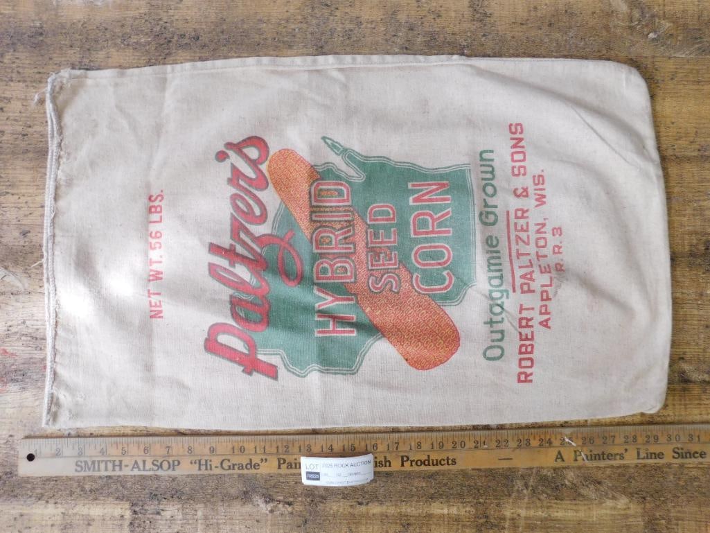 Palzers Hybrid Seed Corn Sack with Printed Design: Palzers Hybrid Seed Corn Sack with Printed Design