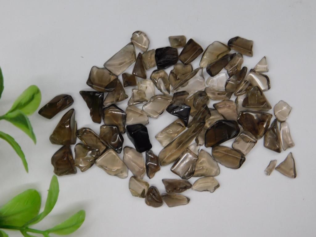 Smokey Quartz Gemstones, 12-Gram Lot Rock Stone Lapidary Specimen: Smokey Quartz Gemstones, 12-Gram Lot Rock Stone Lapidary Specimen
