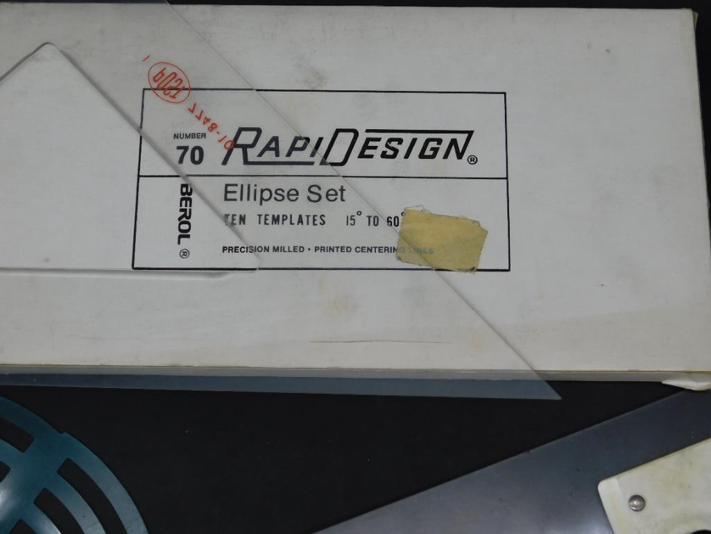 Berol RapiDesign Ellipse Set with Templates - 2