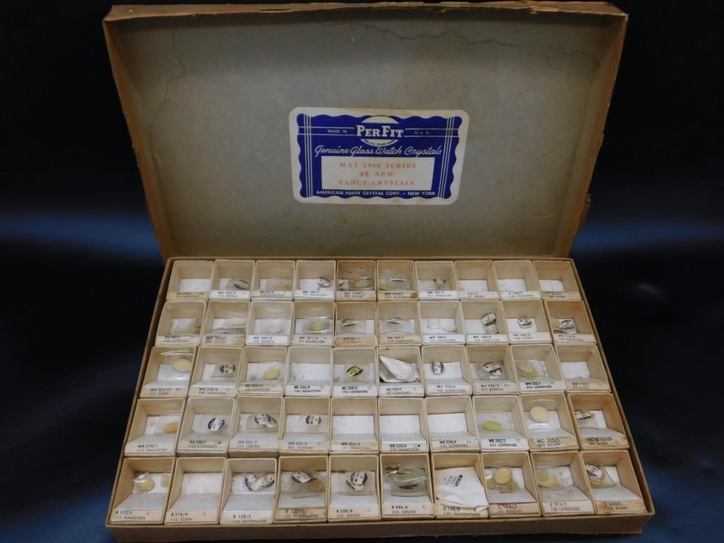 PerFit Watch Crystals ? May 1960 Series WATCHMAKING WATCHMAKER TOOLS: PerFit Watch Crystals ? May 1960 Series WATCHMAKING WATCHMAKER TOOLS