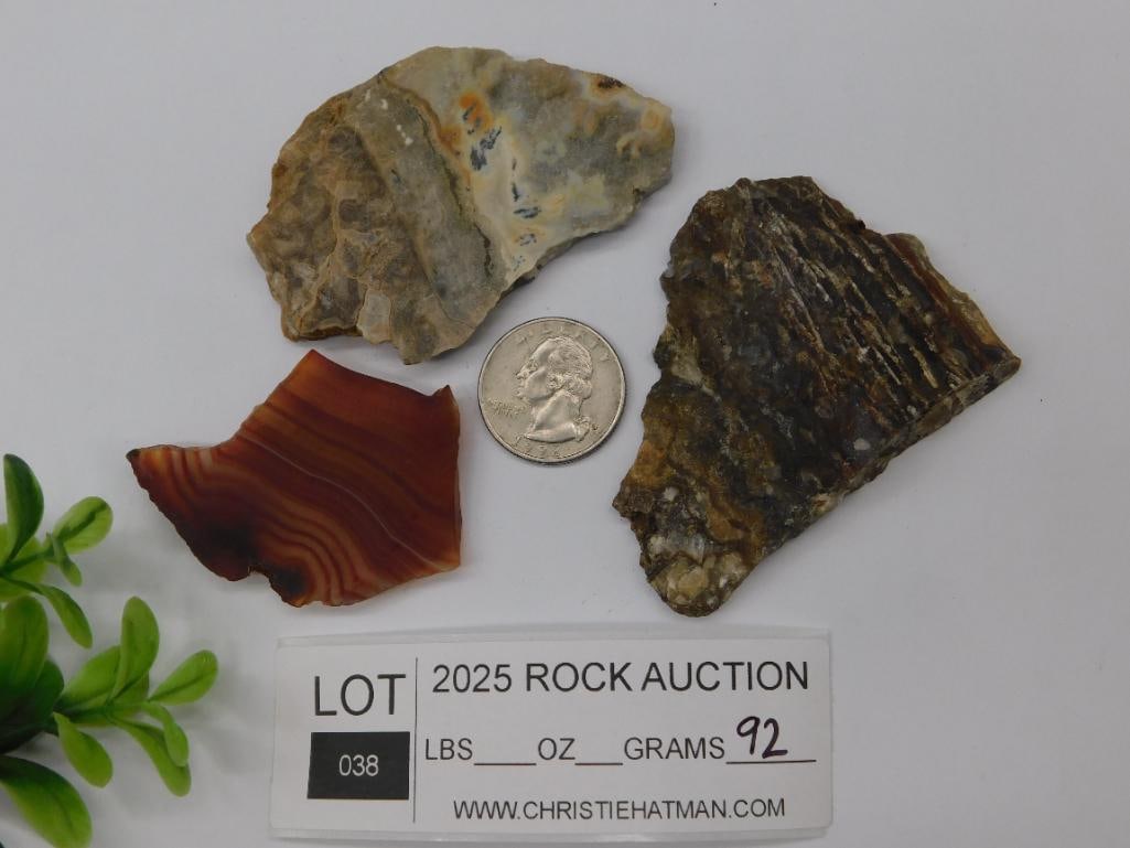 Stone Slabs Rock Stone Lapidary Specimen - 3