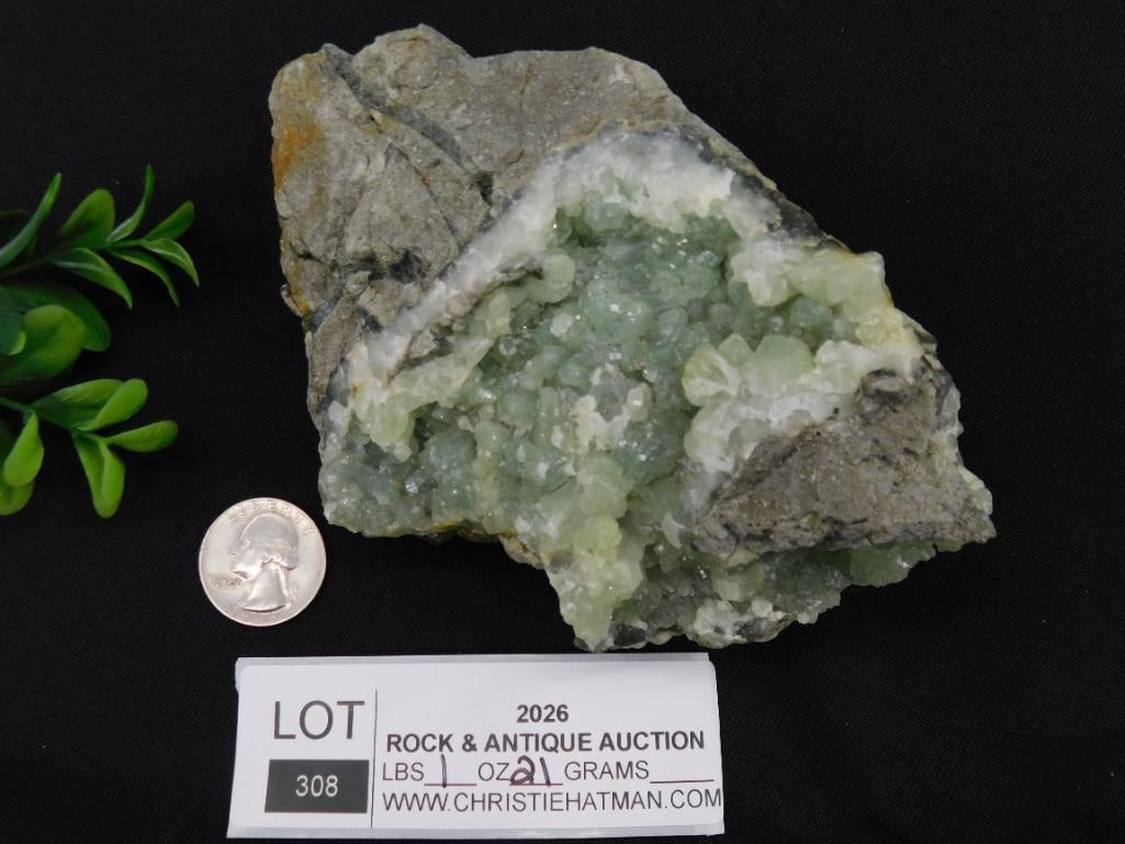 PREHNITE ROCK STONE LAPIDARY SPECIMEN - 2