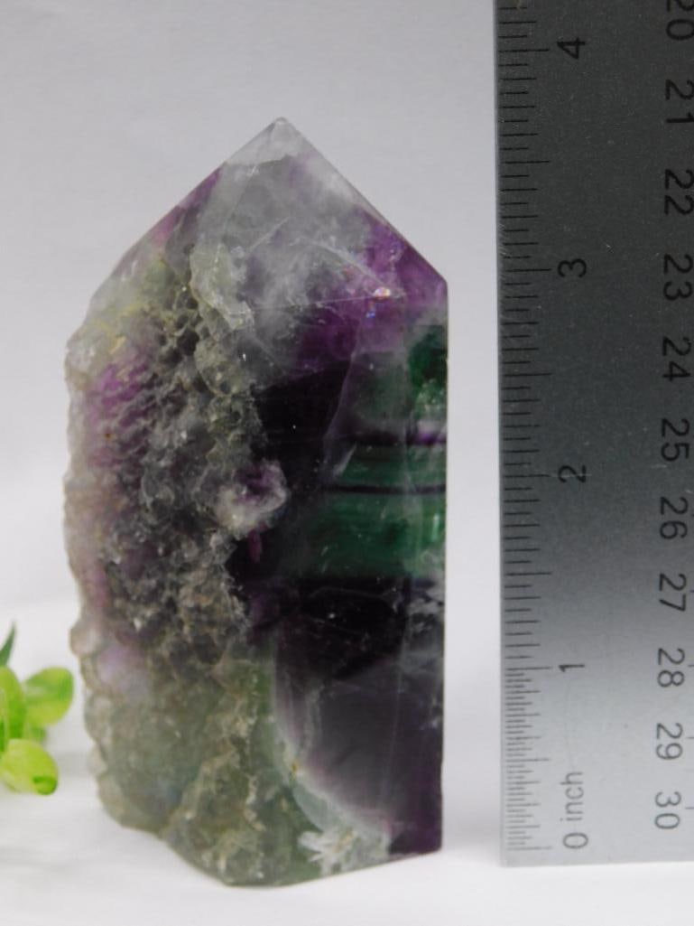 FLUORITE TOWER ROCK STONE LAPIDARY SPECIMEN - 2