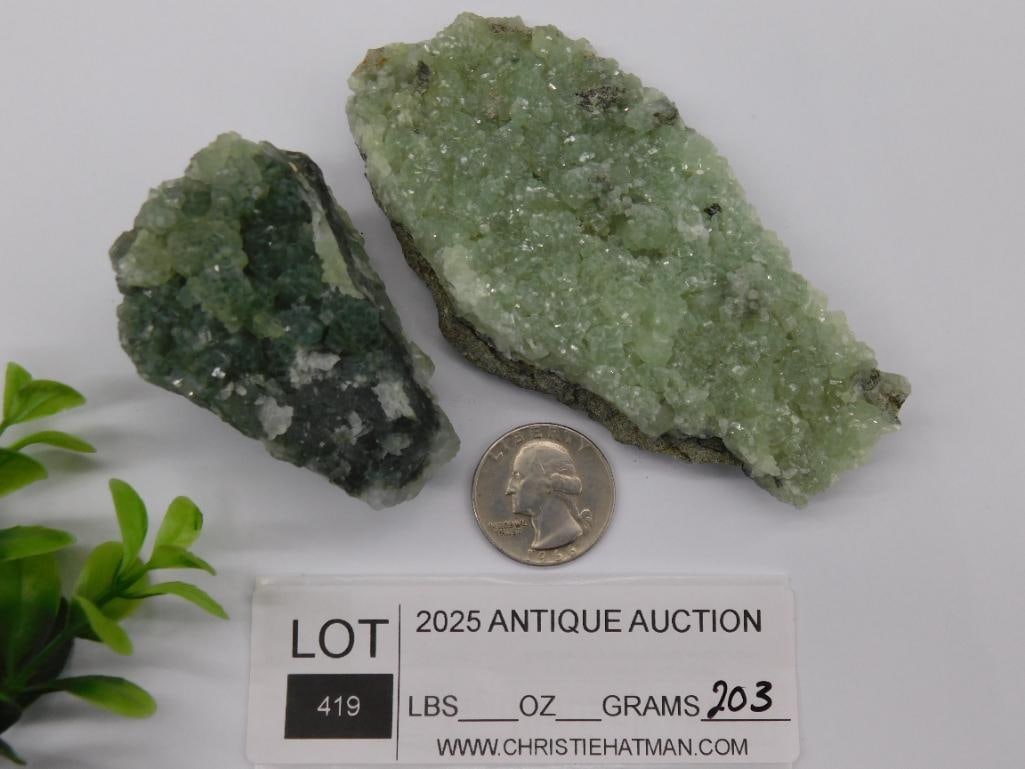 PREHNITE ROCK STONE LAPIDARY SPECIMEN - 2