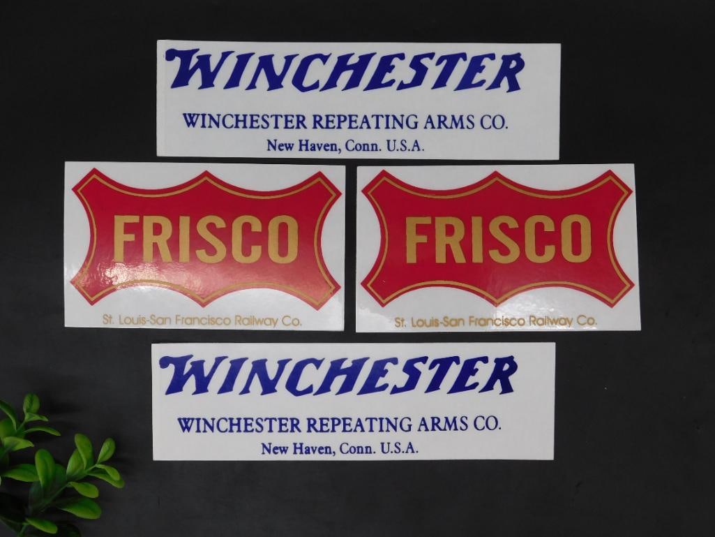 Set of Winchester and Frisco Decals: Set of Winchester and Frisco Decals
