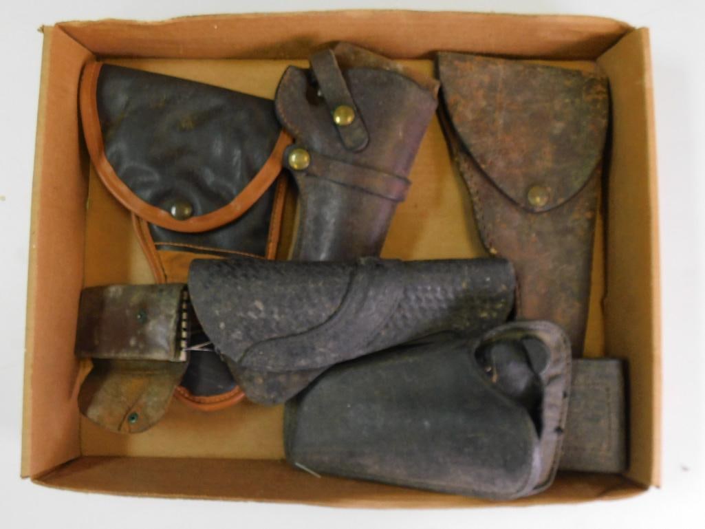 VINTAGE ANTIQUE HOLSTER BULK LOT: VINTAGE ANTIQUE HOLSTER BULK LOT