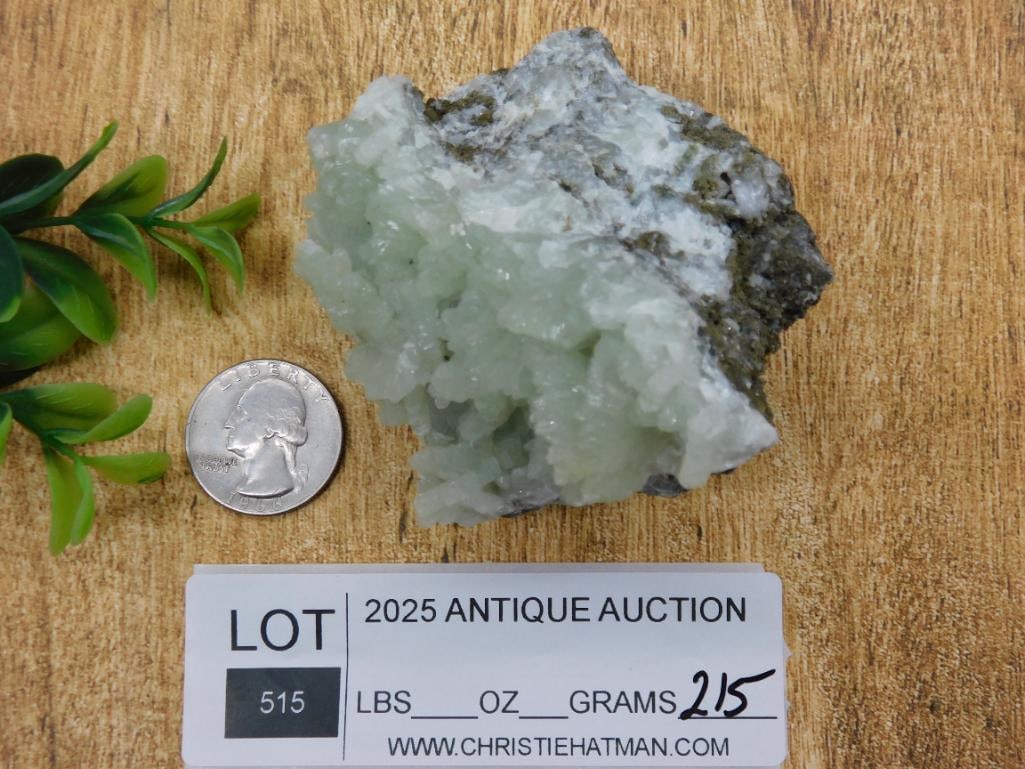 PREHNITE ROCK STONE LAPIDARY SPECIMEN - 3