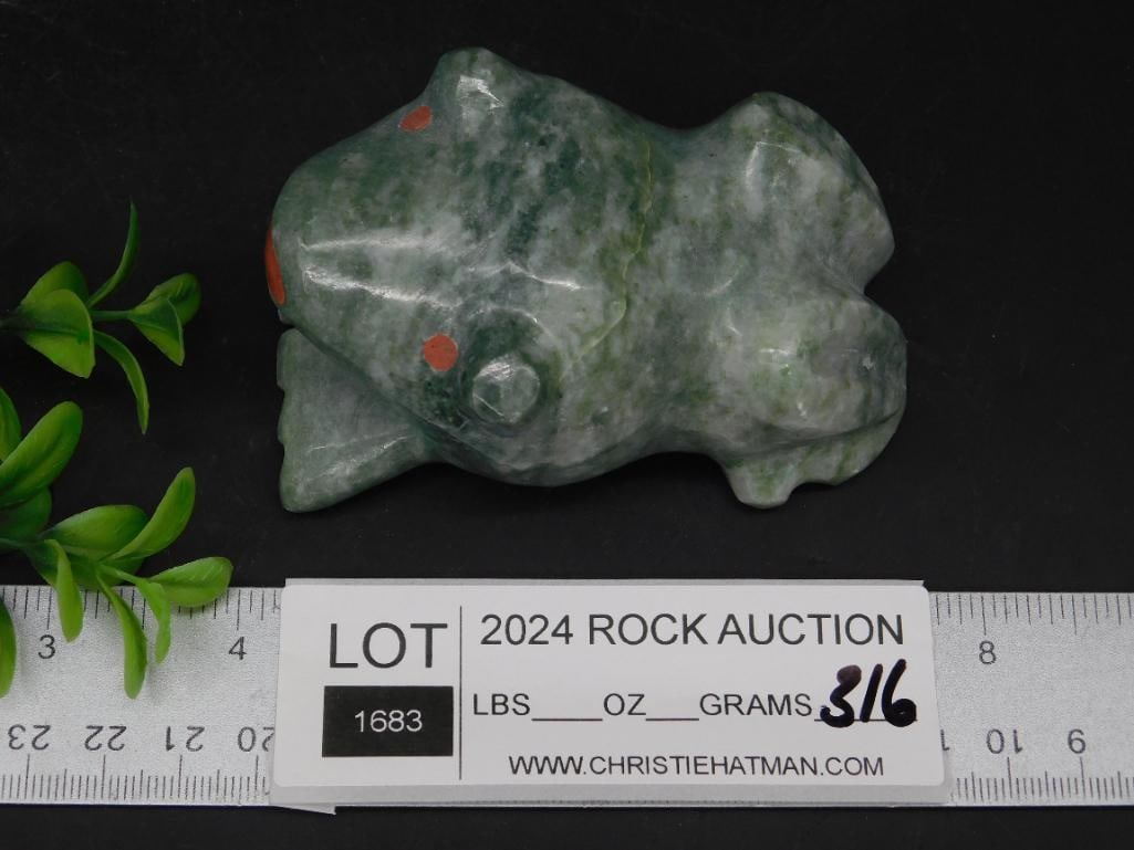 STONE FROG ROCK STONE LAPIDARY SPECIMEN - 3