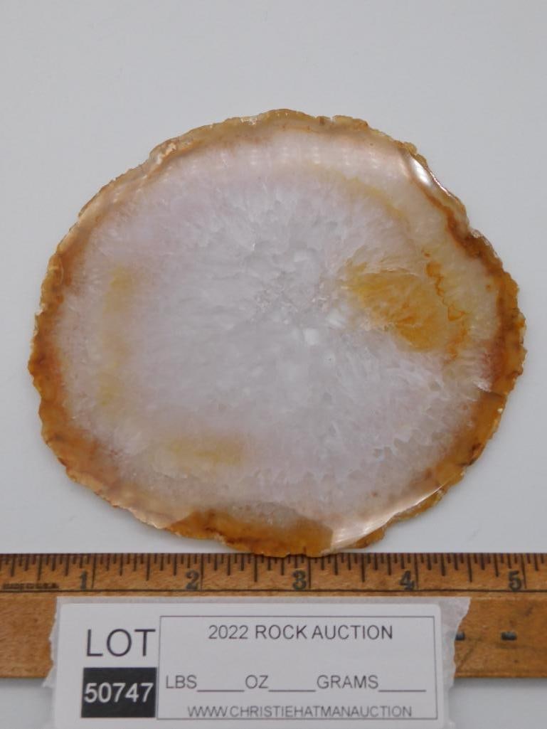 AGATE SLICE ROCK STONE LAPIDARY SPECIMEN - 2