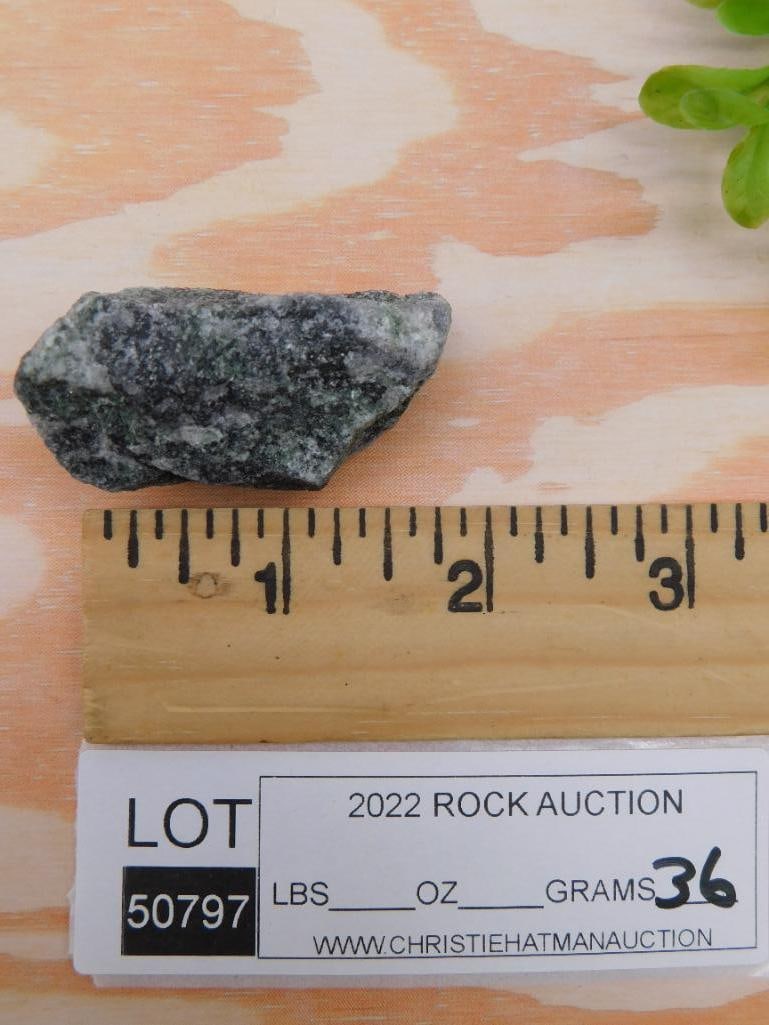 DIOPSIDE ROCK STONE LAPIDARY SPECIMEN - 2