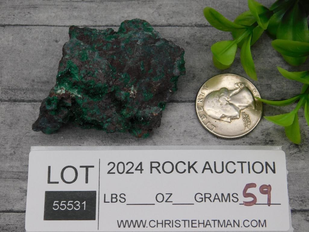 BROCHANTITE ROCK STONE LAPIDARY SPECIMEN - 3