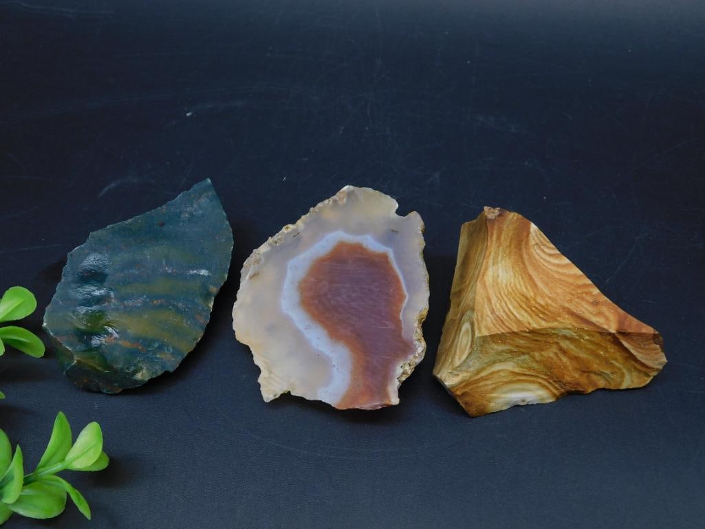 MIXED ROUGH LOT ROCK STONE LAPIDARY SPECIMEN: MIXED ROUGH LOT ROCK STONE LAPIDARY SPECIMEN