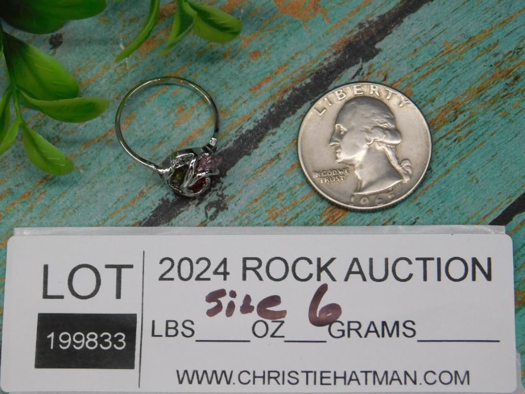 STONE RING ROCK STONE LAPIDARY SPECIMEN - 3