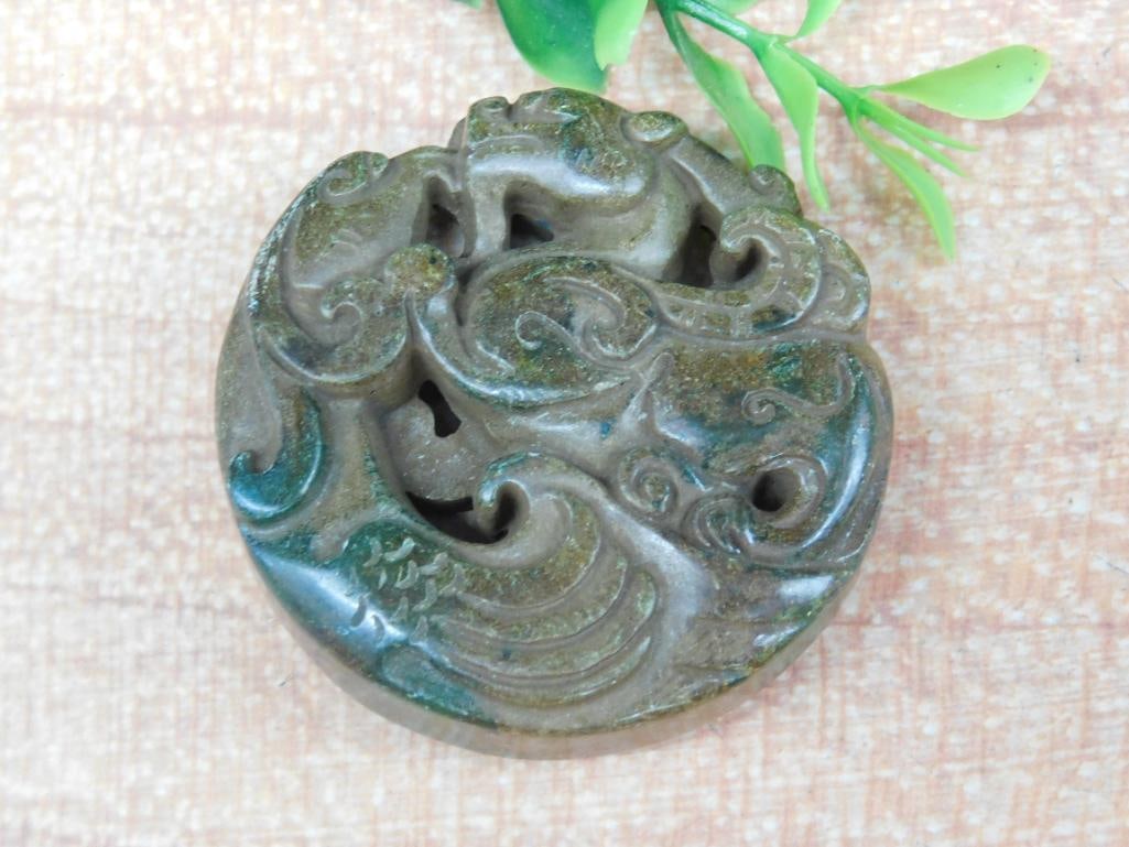 CARVED JADE ROCK STONE LAPIDARY SPECIMEN: CARVED JADE ROCK STONE LAPIDARY SPECIMEN