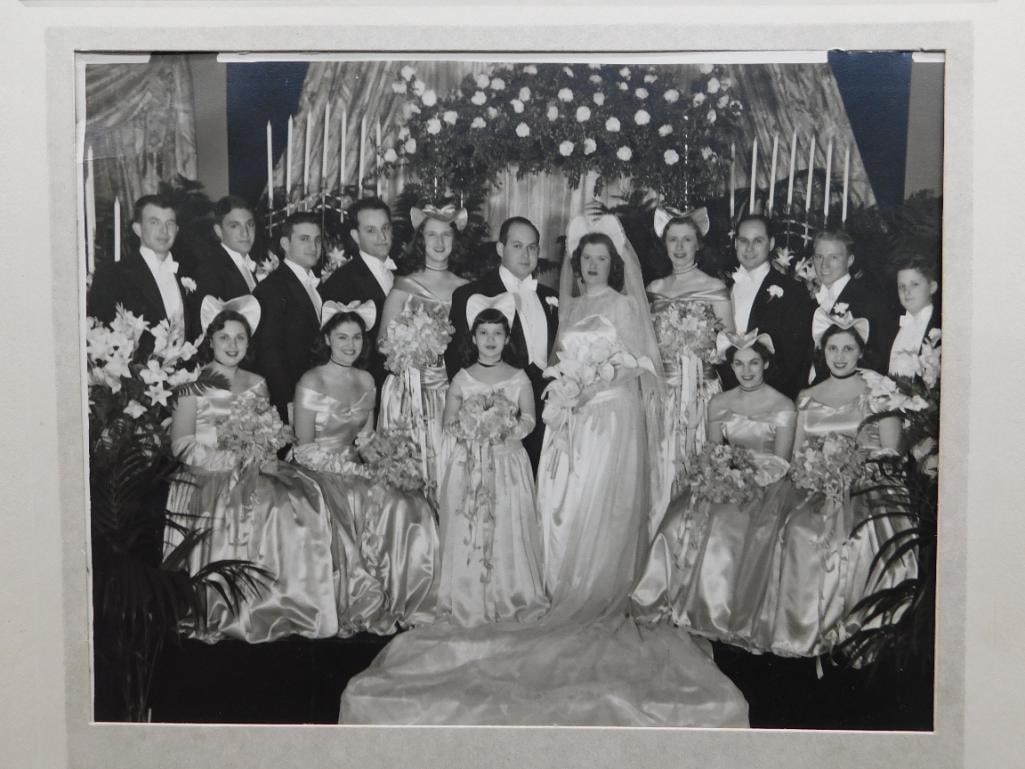 VINTAGE BLACK AND WHITE WEDDING PHOTO ANTIQUE: VINTAGE BLACK AND WHITE WEDDING PHOTO ANTIQUE