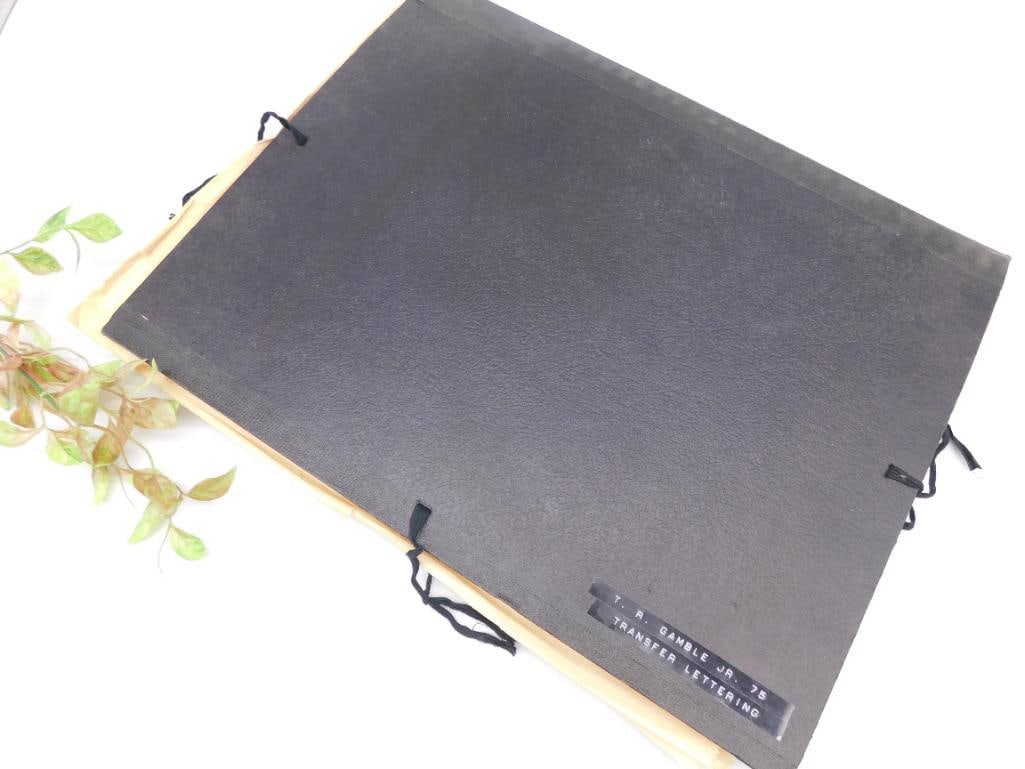 1975 THEODORE GAMBLE TRANSFER LETTERING VINTAGE ANTIQUE: 1975 THEODORE GAMBLE TRANSFER LETTERING VINTAGE ANTIQUE