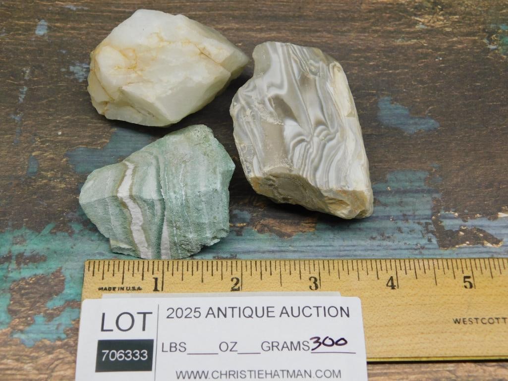 Three Decorative Rock Stone Lapidary Specimen - 3