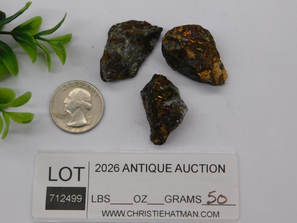 CHALCOPYRITE ROCK STONE LAPIDARY SPECIMEN - 2