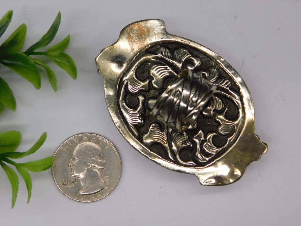 AMETHYST ADJUSTABLE STATEMENT RING ROCK STONE LAPIDARY SPECIMEN - 2