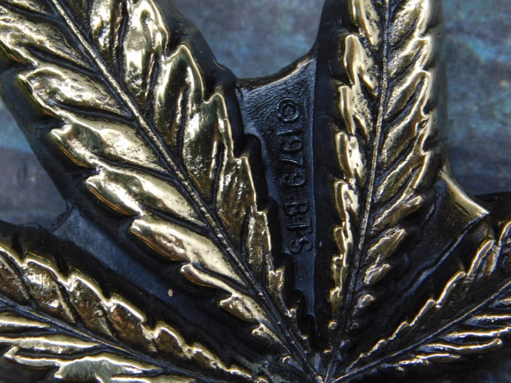 SOLID BRASS BELT BUCKLE MADE IN USA - 2