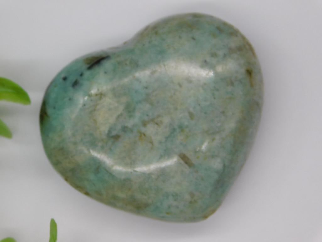 AMAZONITE HEART ROCK STONE LAPIDARY SPECIMEN: AMAZONITE HEART ROCK STONE LAPIDARY SPECIMEN