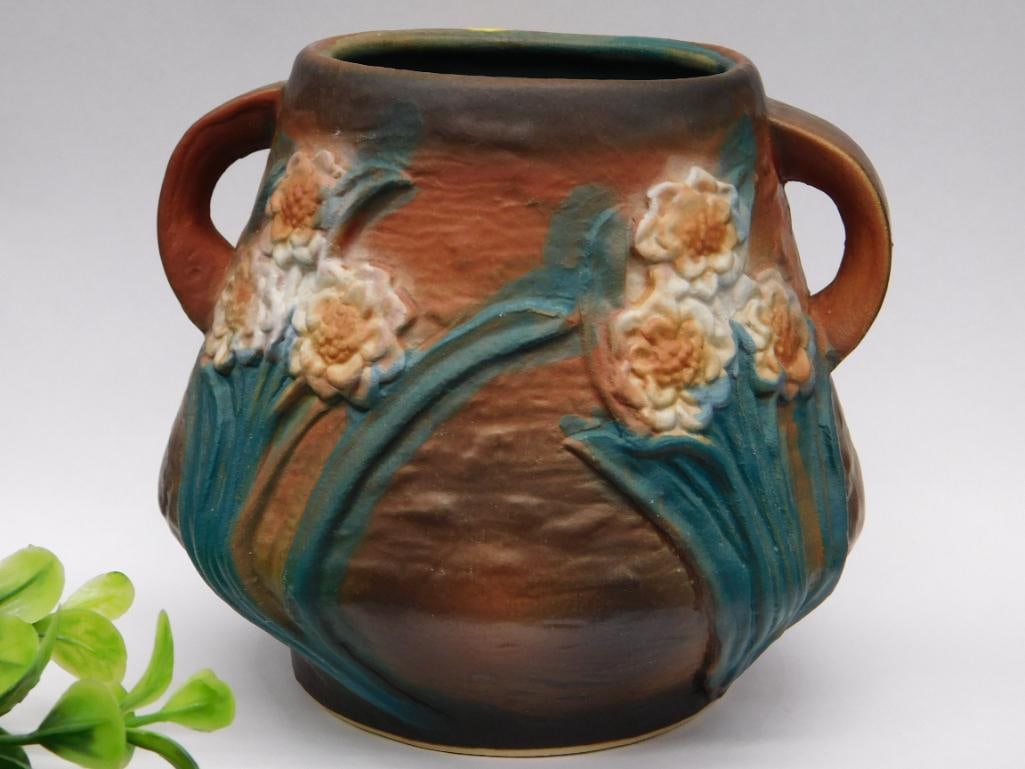 ROSEVILLE POTTERY JONQUIL REPLICA VINTAGE ANTIQUE: ROSEVILLE POTTERY JONQUIL REPLICA VINTAGE ANTIQUE