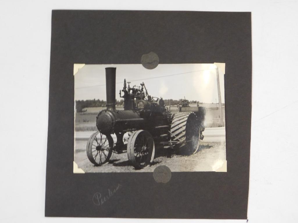 VINTAGE BLACK AND WHITE PHOTOGRAPHS OF STEAM TRACTION ENGINES ANTIQUE: VINTAGE BLACK AND WHITE PHOTOGRAPHS OF STEAM TRACTION ENGINES ANTIQUE