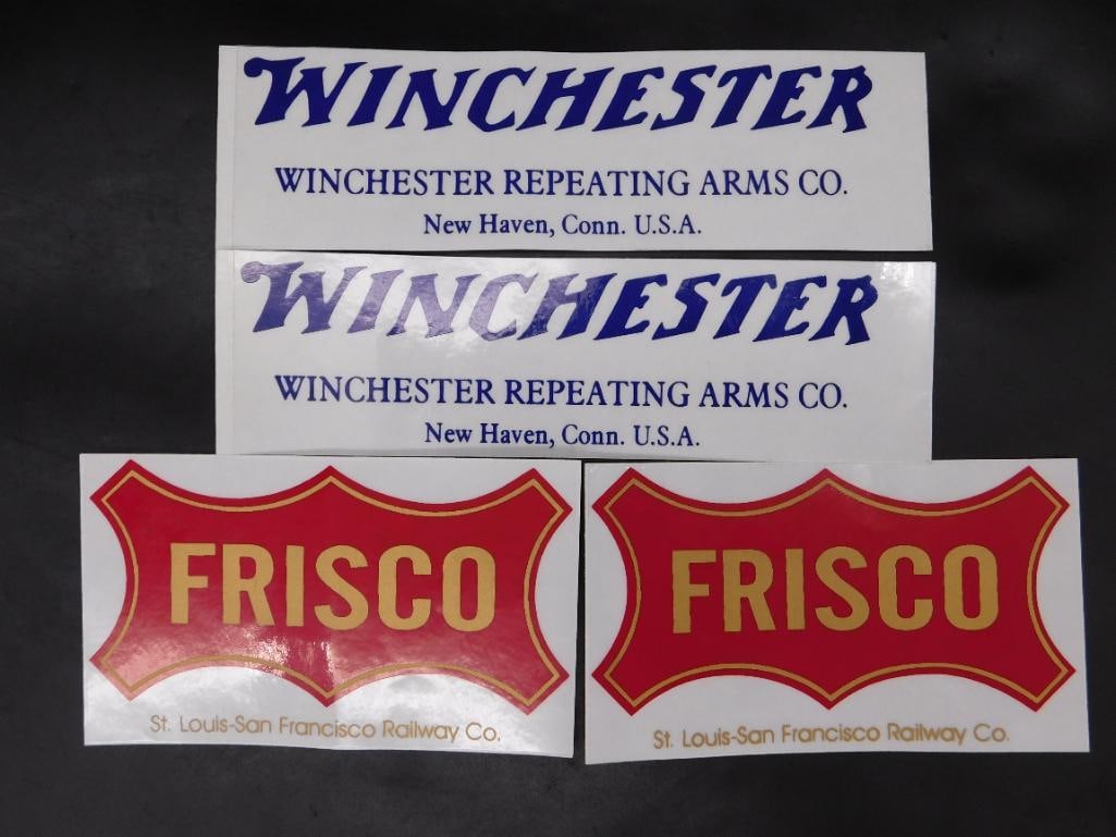 WINCHESTER AND FRISCO ADVERTISING POSTERS: WINCHESTER AND FRISCO ADVERTISING POSTERS