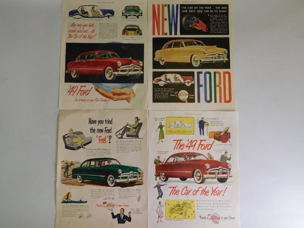 A FORD ADVERTISING AUTOMOBILIA MAGAZINE INSERTS: FORD ADVERTISING AUTOMOBILIA MAGAZINE INSERTS