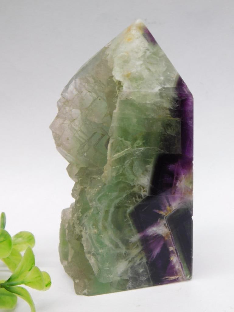 FLUORITE TOWER ROCK STONE LAPIDARY SPECIMEN (1 of 3)