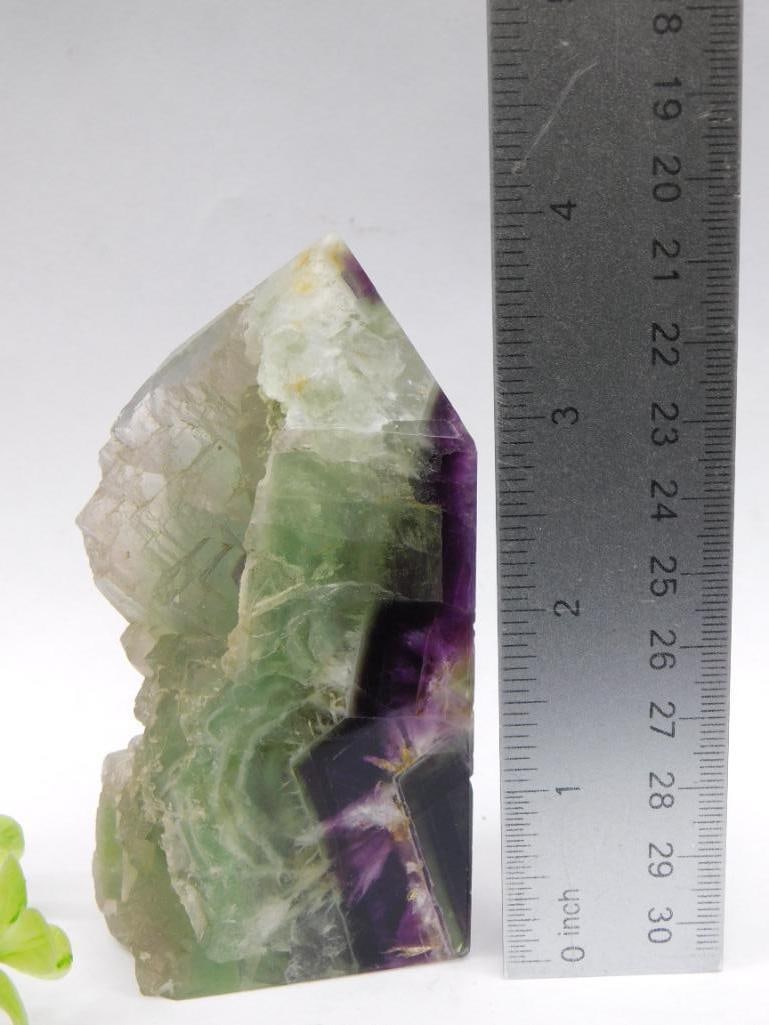 FLUORITE TOWER ROCK STONE LAPIDARY SPECIMEN - 2