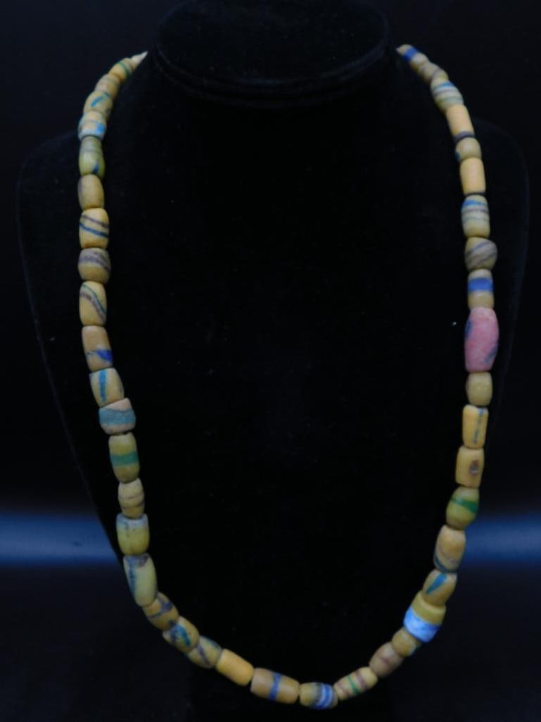 AFRICAN TRADE BEADS ROCK STONE LAPIDARY SPECIMEN: AFRICAN TRADE BEADS ROCK STONE LAPIDARY SPECIMEN