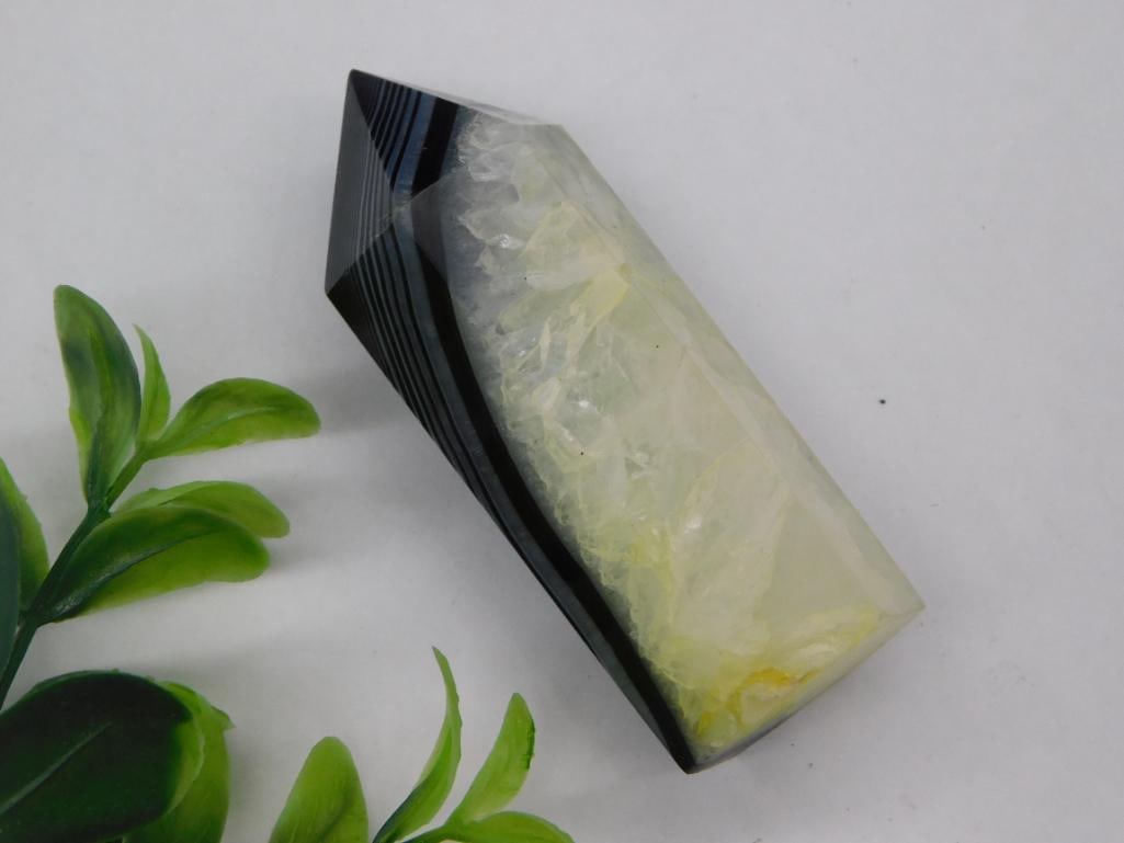 GEODE AGATE TOWER ROCK STONE LAPIDARY SPECIMEN (1 of 2)