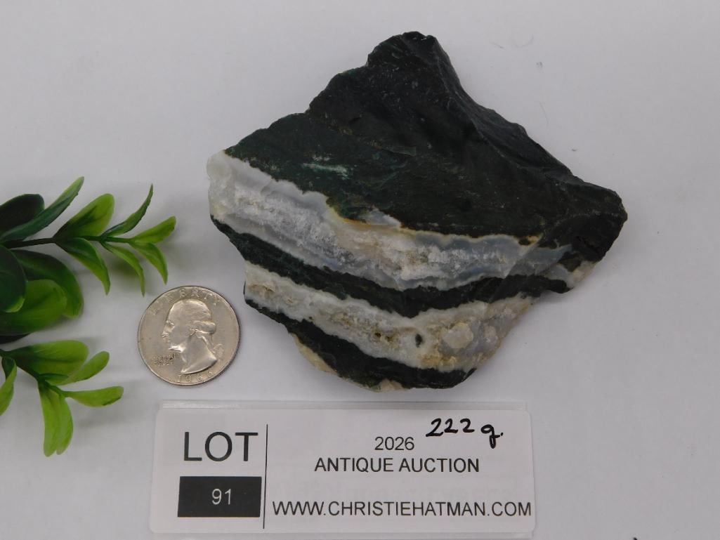 ZEBRA ROCK STONE LAPIDARY SPECIMEN - 2