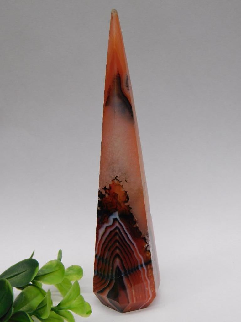 BANDED CARNELIAN TOWER ROCK STONE LAPIDARY SPECIMEN (1 of 3)